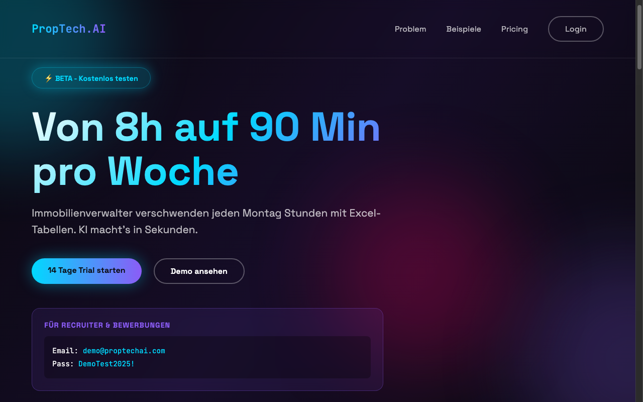 PropTech AI Dashboard